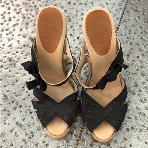 Christian Louboutin Delfin Espadrille Wedge 37